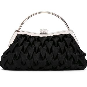 Elegant Satin Clutch Bag Pleated